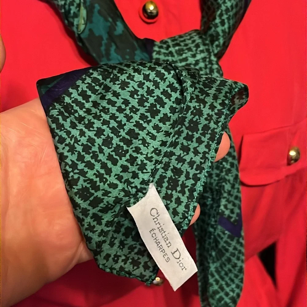 VTG CHRISTIAN DIOR Silk Scarf